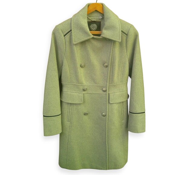 VINCE CAMUTO NWOT Grey Double-Breasted Peacoat XS - Picture 2 of 16
